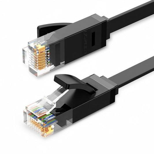 Verkkokaapeli UGREEN NW102 Litteä, UTP, Cat6, 1m, musta