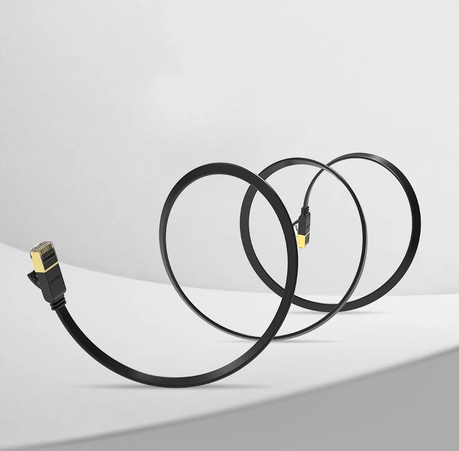 Verkkokaapeli UGREEN NW106 Litteä, UTP, Cat7, 3m, musta