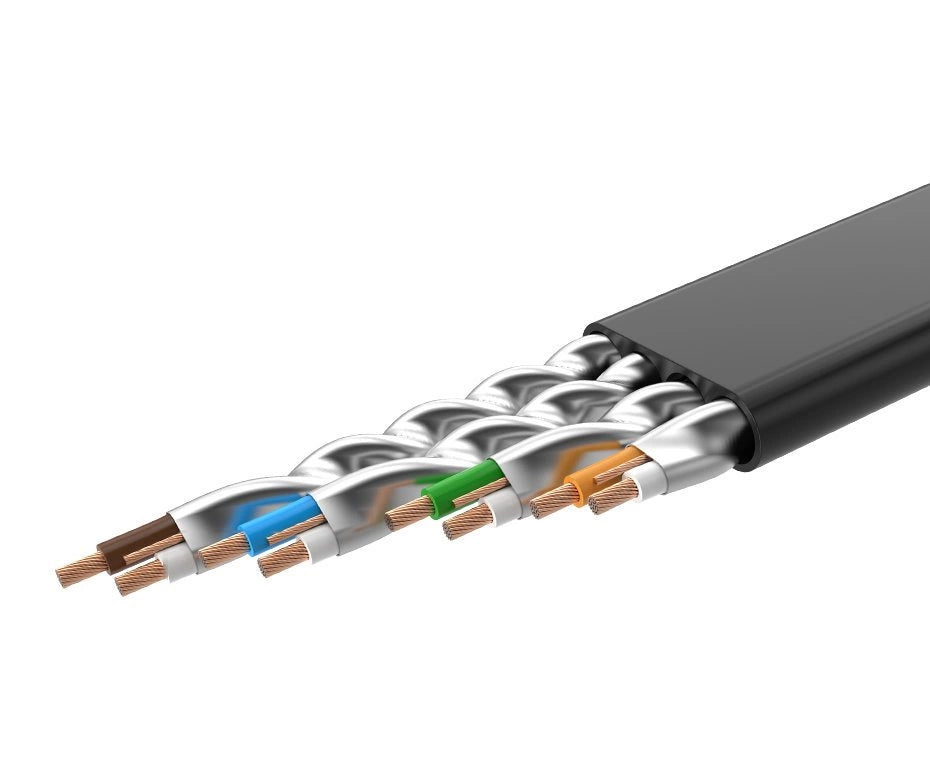 Verkkokaapeli UGREEN NW106 Litteä, UTP, Cat7, 3m, musta