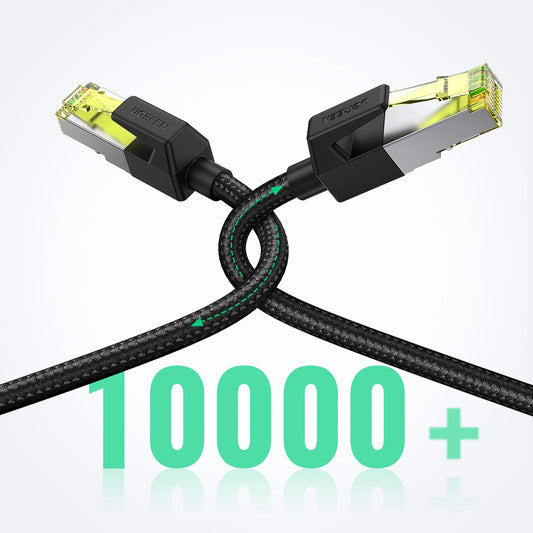 Verkkokaapeli UGREEN NW150, UTP, Cat7, 2m, Musta