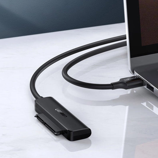 Kaapeli UGREEN CM321, USB-A 3.0 - SATA 2.5inch, 0.5m, musta