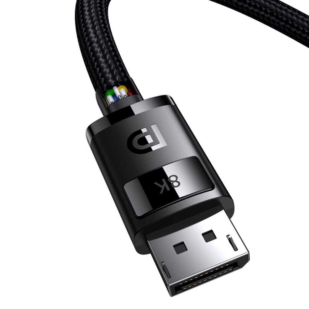 Baseus High Definition -videokaapeli, DisplayPort - DisplayPort, 8K, 1,5 m, musta B00633706111-01