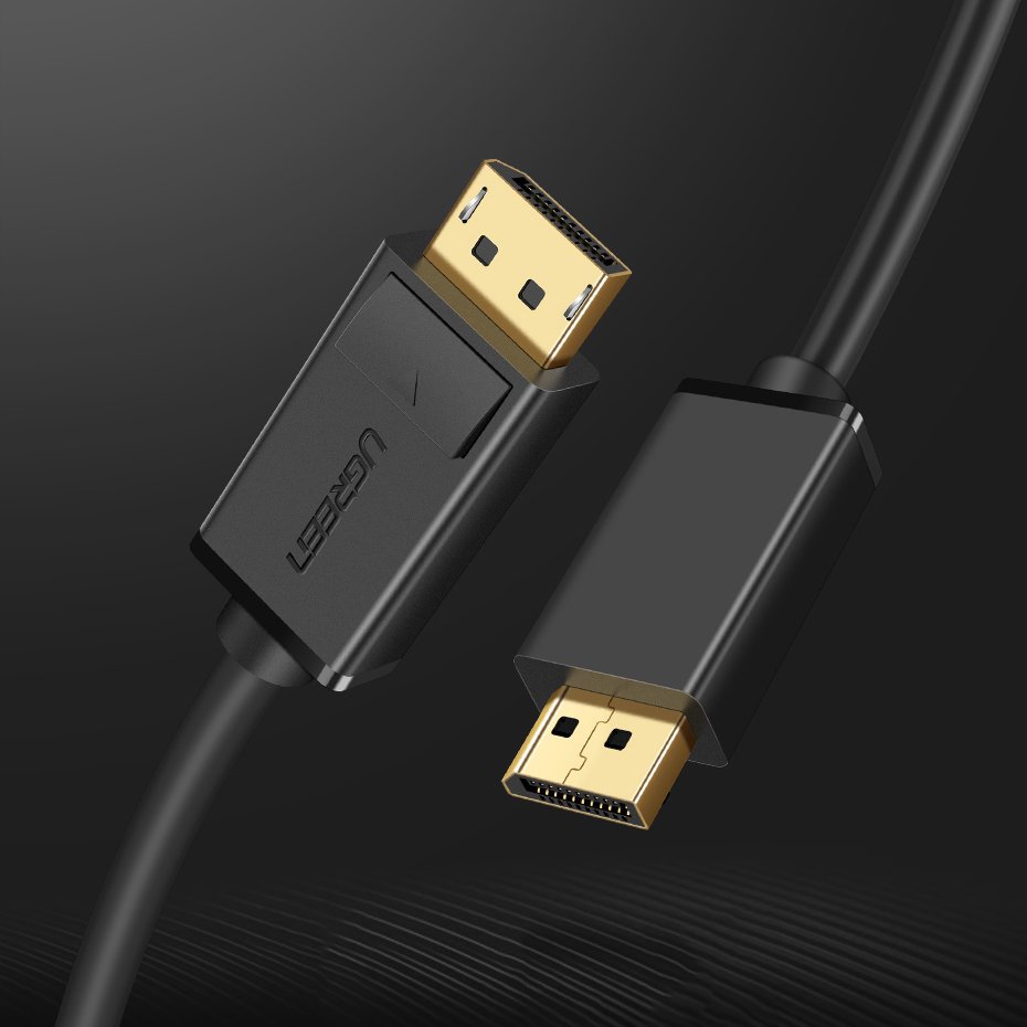 UGREEN DP102 -videokaapeli, DisplayPort - DisplayPort, 4K, 1.5m, Musta