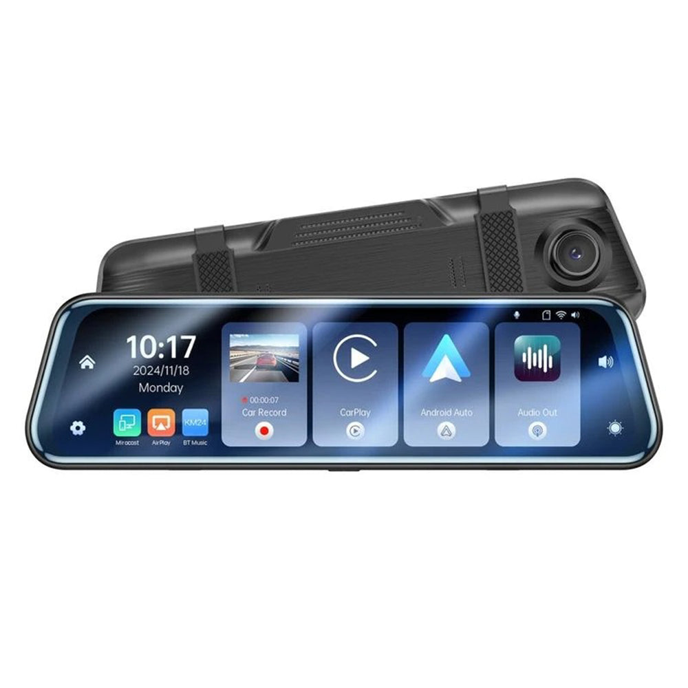 Yesido KM24 Autokamera Carplay / Android Auto, 4K, 9.66 tuuman näyttö