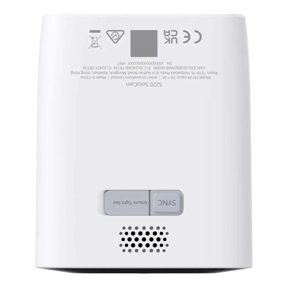 Valvontakamera Eufy SoloCam S220, Wi-Fi, 2K, IP67, Aurinkopaneeli, Ulkokäyttö T8134321