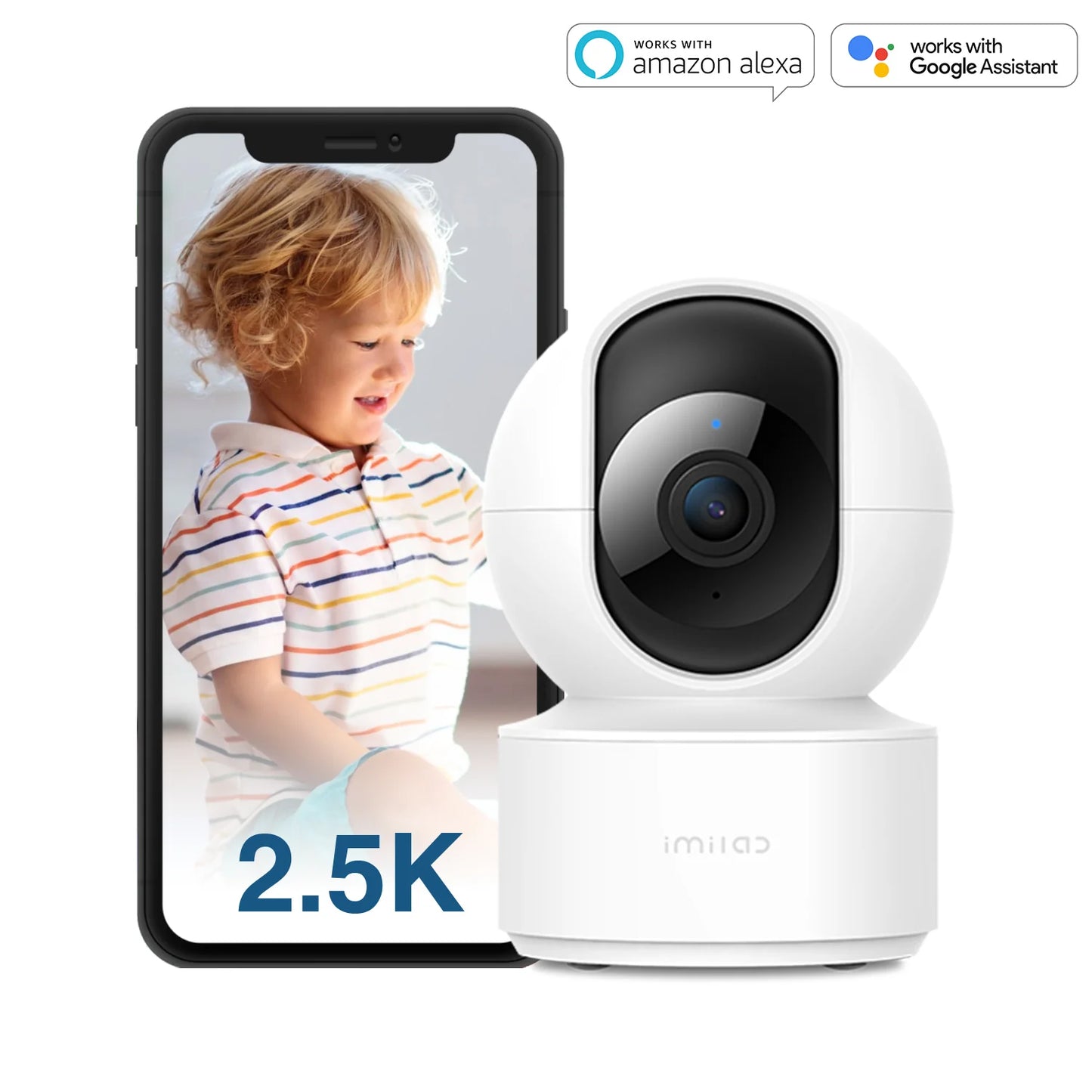 iMILAB C21 MI -valvontakamera, Wi-Fi, 2.5K, sisäkäyttöön