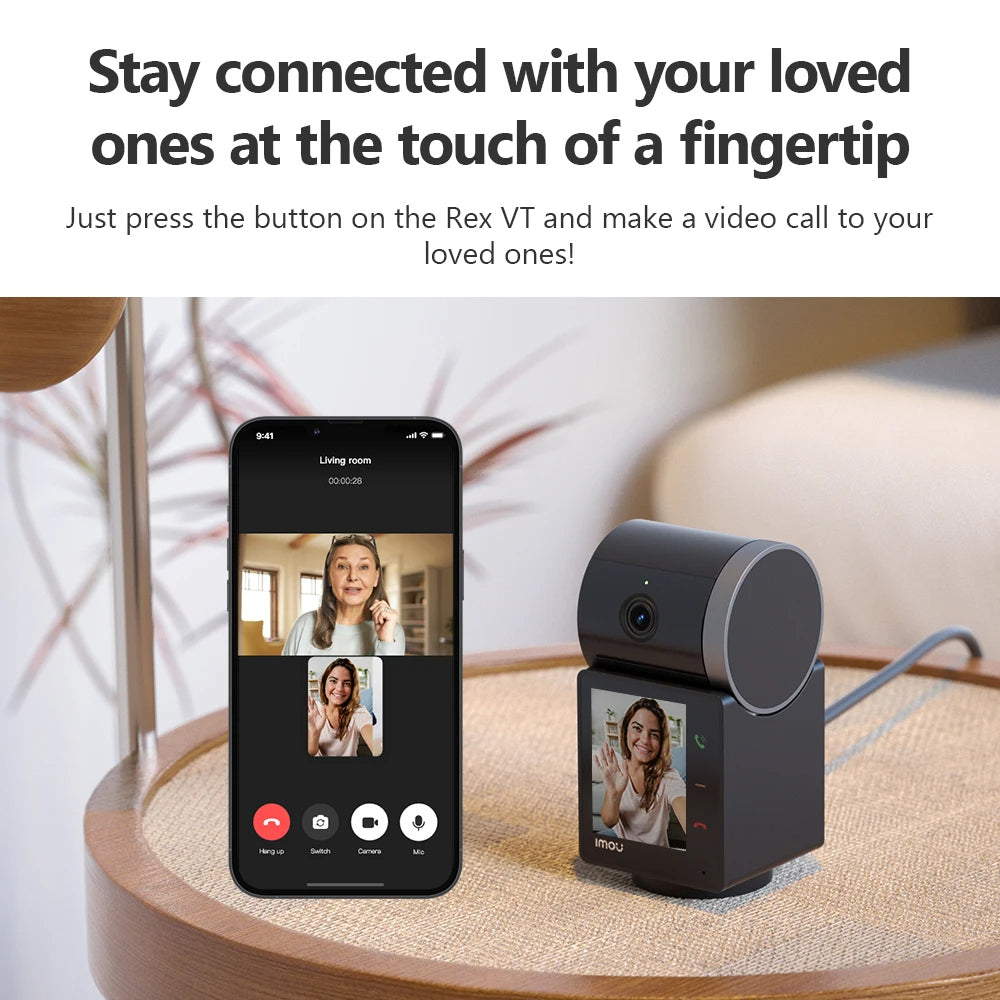 Imou Rex VT Pro valvontakamera, Wi-Fi, 3K, sisäkäyttöön IPC-S2VBP-5M0WR