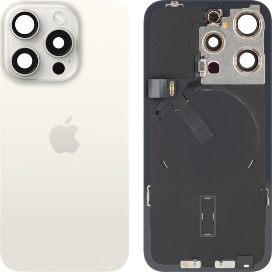 Akkukotelo Apple iPhone 15 Pro, valkoinen (valkoinen titaani), Swap