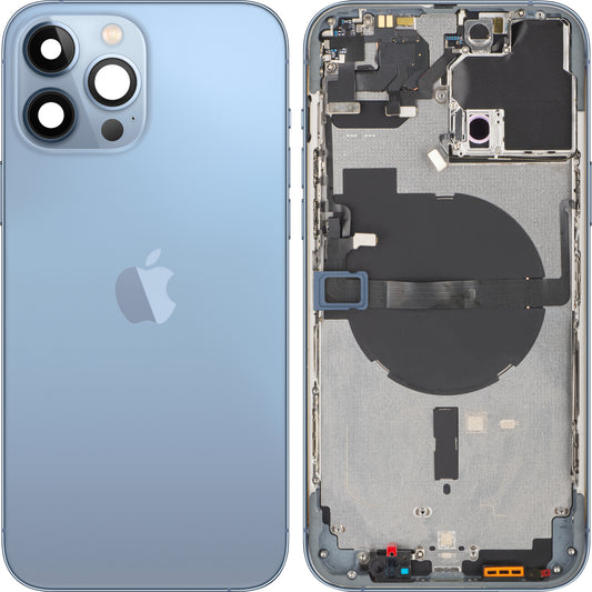 Apple iPhone 13 Pro Max -akkusuojus, keskikotelolla, sininen (Sierra Blue), Vaihtoehto