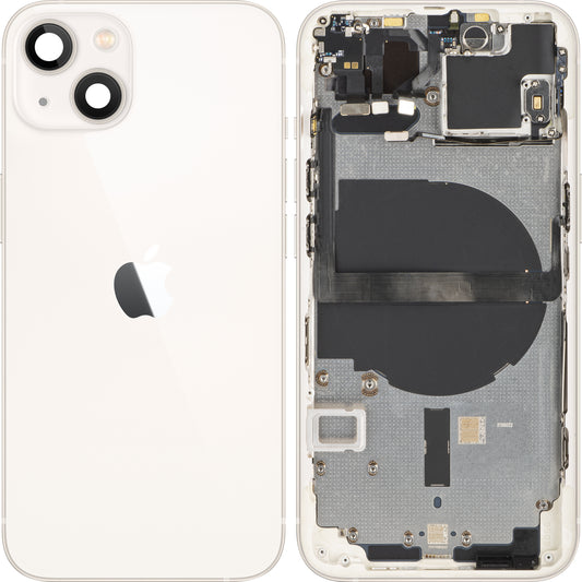 Apple iPhone 13 mini akkukotelon suojus, puolikas kotelo, valkoinen (Starlight), Swap