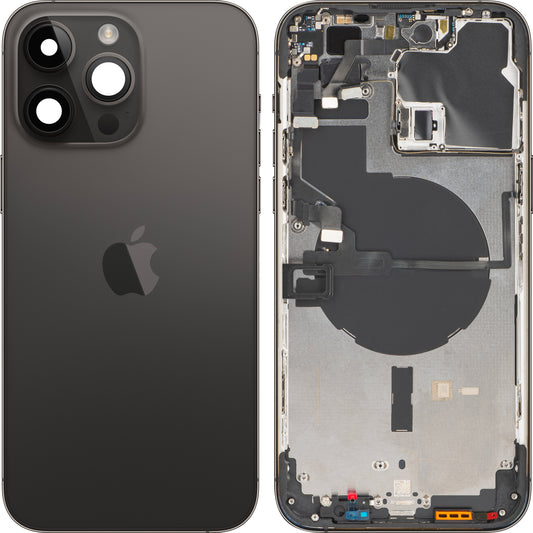 Apple iPhone 14 Pro Max -akkusuojus, keskikotelolla, musta (Space Black), Vaihtoehto