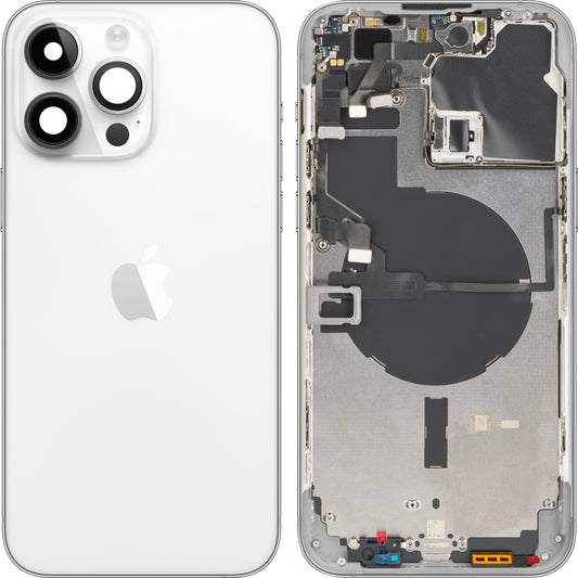 Apple iPhone 14 Pro Max -akkusuojus, keskikotelolla, hopea, vaihtokotelo