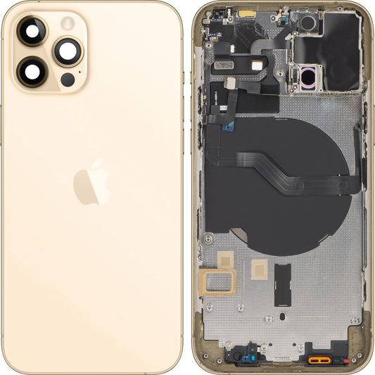 Apple iPhone 12 Pro -akkusuojus, puolikas kotelo, kultainen, vaihtokotelo