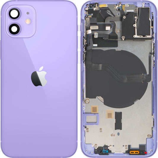 Apple iPhone 12 akkukotelon suojus, kotelon kanssa, violetti, vaihtokotelo
