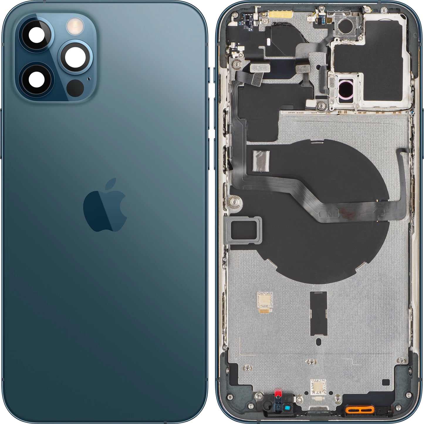 Apple iPhone 12 Pro Max -akkusuojus, puolikas kotelo, sininen (Tyynenmeren sininen), Swap