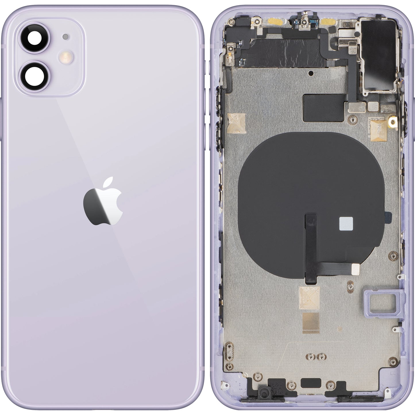 Apple iPhone 11 akkukotelon suojus, kotelon kanssa, violetti, vaihtokotelo