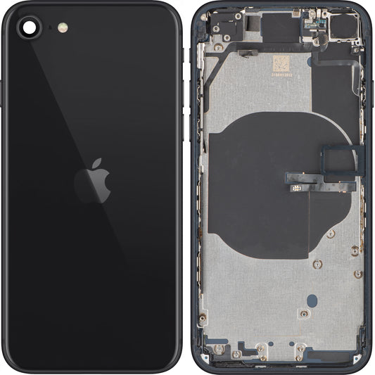 Apple iPhone SE (2022) Akkukotelo, puolikas kotelo, musta (Midnight), Vaihtoehto