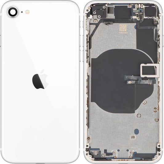Akkukotelo Apple iPhone SE (2022), keskikotelolla, valkoinen (Starlight), vaihtokotelo