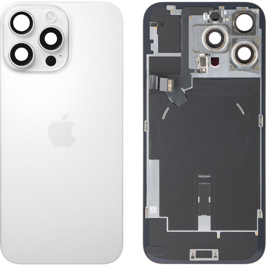 Apple iPhone 16 Pro Max Akkukansi, Valkoinen (White Titanium), Swap