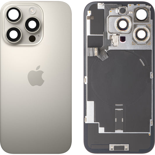 Apple iPhone 16 Pro akkukansi, Beige (Natural Titanium), Swap