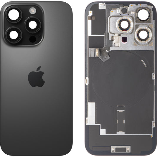 Apple iPhone 16 Pro Akkukansi, Musta (Black Titanium), Vaihto