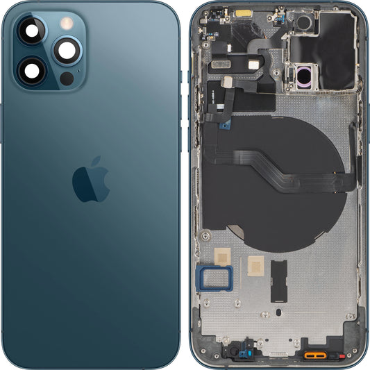 Apple iPhone 12 Pro Akkukansi, Keskiyksiköllä, Sininen (Pacific Blue), Vaihto