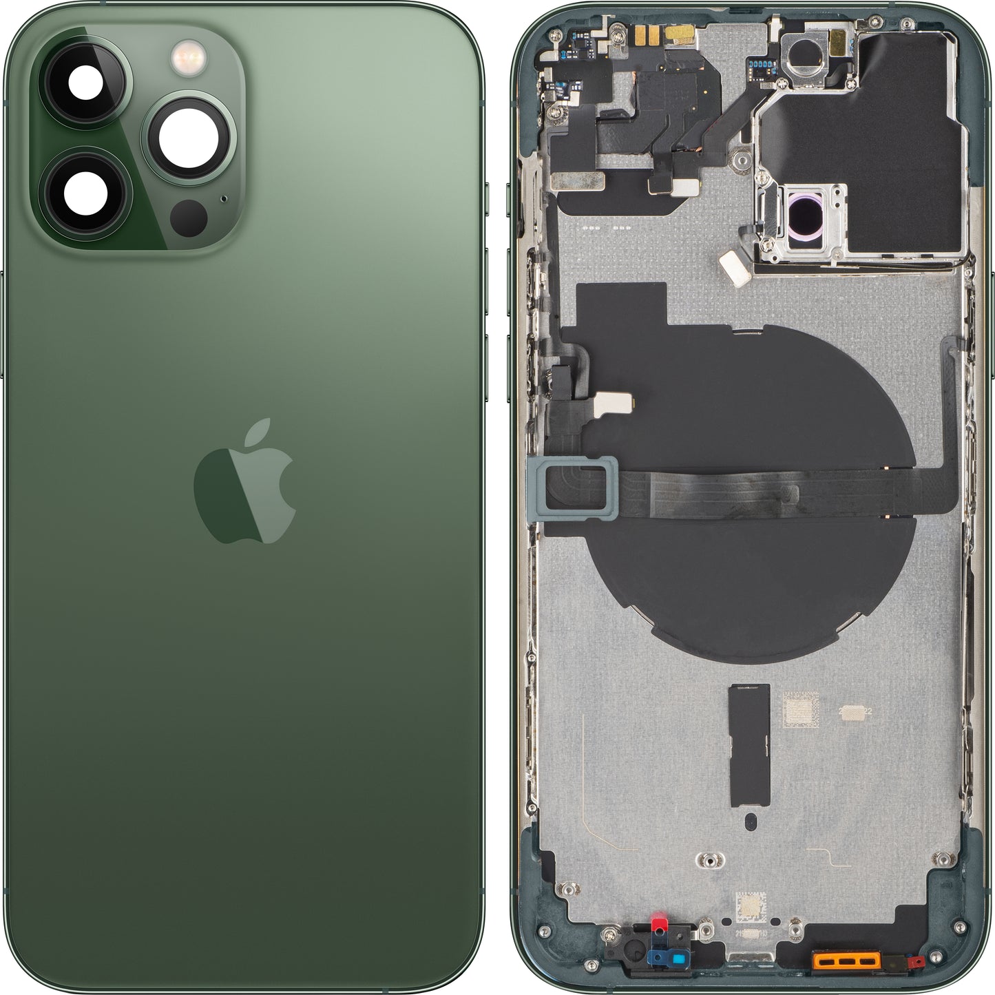 Apple iPhone 13 Pro Max Akkukansi, Keskiyksiköllä, Vihreä (Alpine Green), Swap
