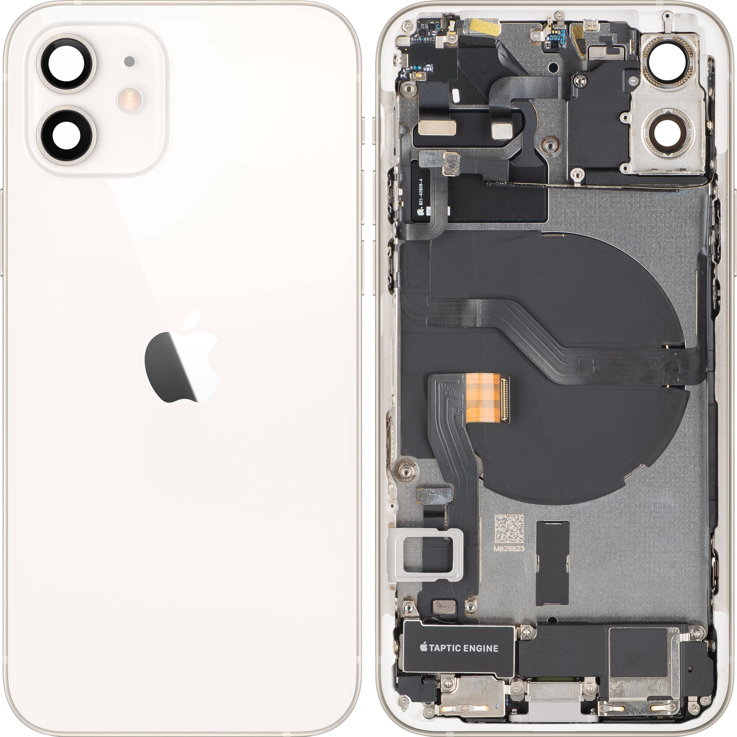 Apple iPhone 12 Akkukansi, Keskiyksiköllä, Täydelliset Osat, Valkoinen, Vaihto