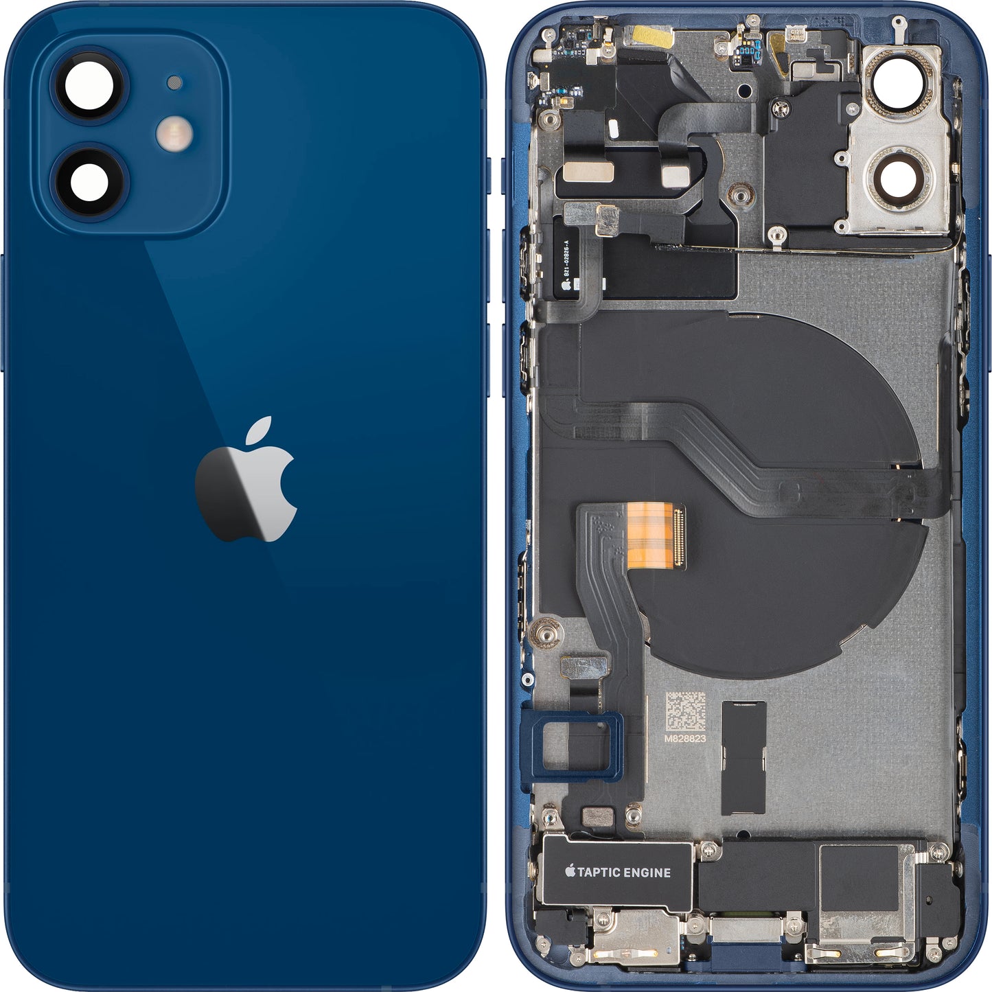 Apple iPhone 12 Akkukansi, Keskiyksiköllä, Täydelliset Osat, Sininen, Vaihto