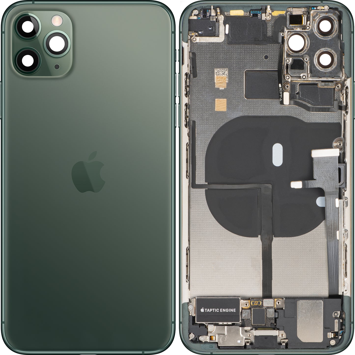 Apple iPhone 11 Pro Max Akkukansi, Keskiyönvihreä (Midnight Green), Keskikotelo, Täydelliset Osat, Vaihto