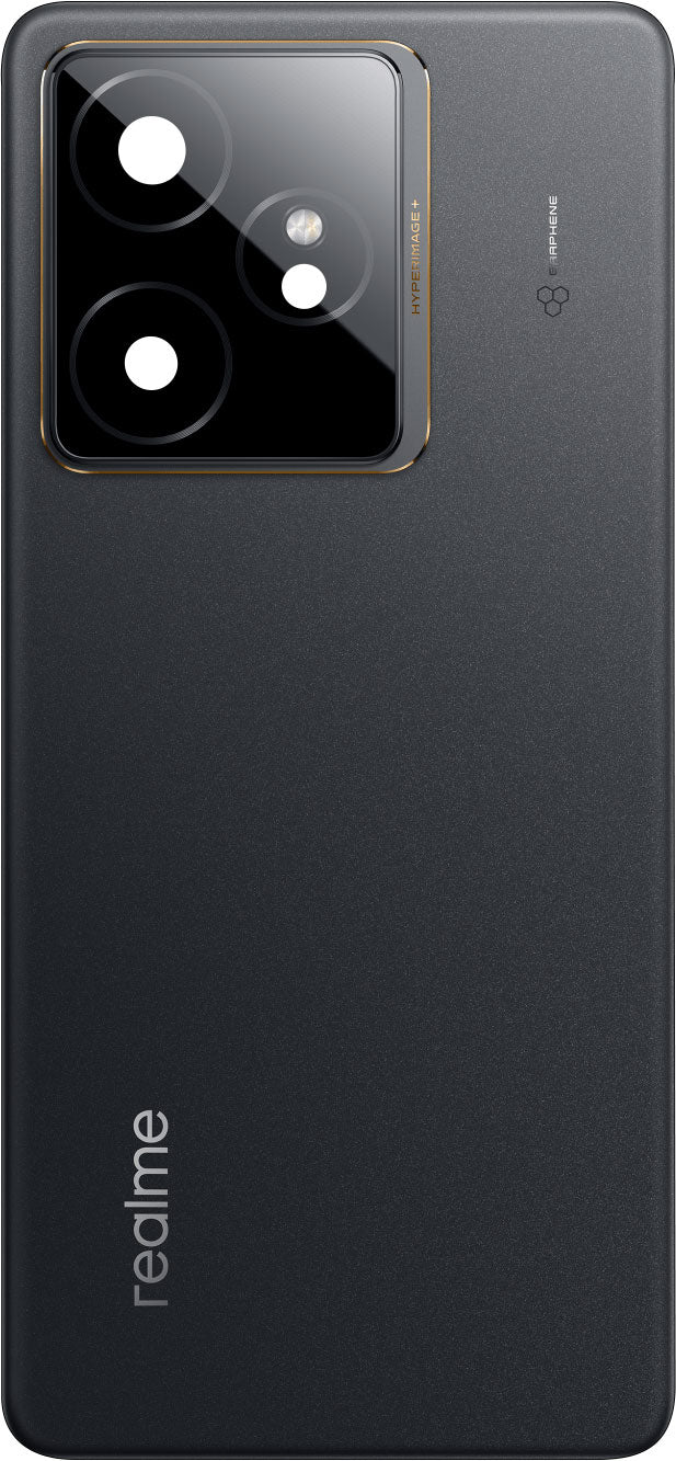 Realme GT 7 akkukansi, Musta (IceSense Black), Huoltopaketti 621033000618