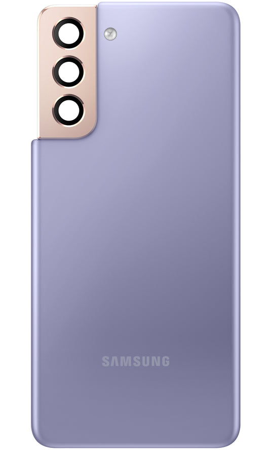 Akkukansi Samsung Galaxy Galaxy S21 5G G991, takakameran lasilla, violetti, käytetty second hand