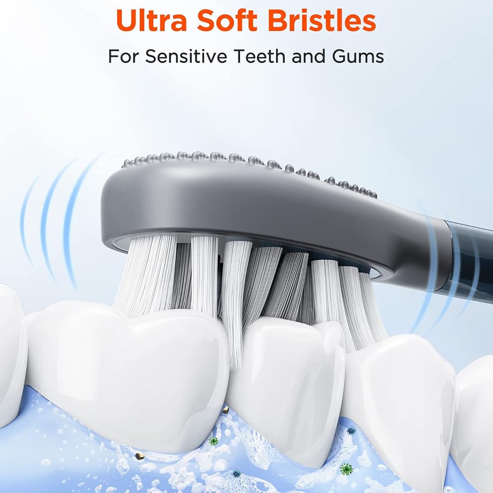 Varaosa Gum Care -sähköhammasharjaan Bitvae S2 / S3, 4 kpl setti, valkoinen