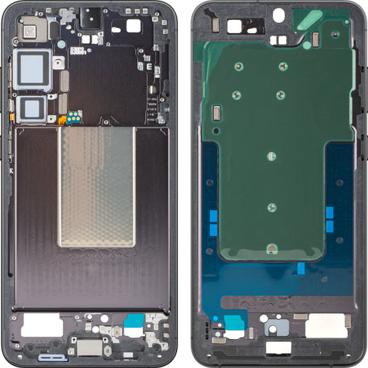 Middle Frame Samsung Galaxy S24+ S926, Black (Onyx Black), Service Pack GH82-33413A