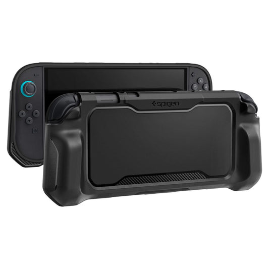 Spigen Rugged Armor -suojakotelo Nintendo Switch 2 -konsolille, Musta ACS09075