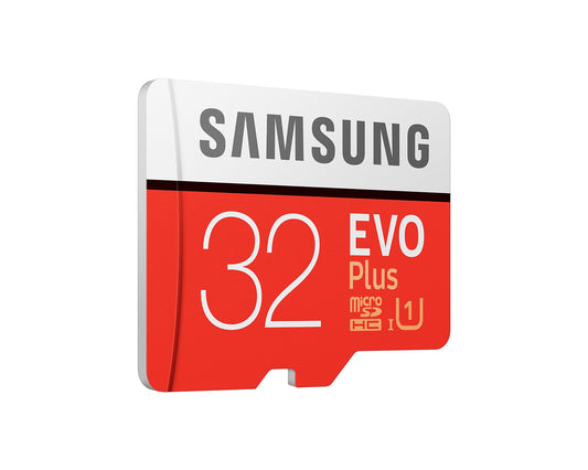 Samsung Evo Plus microSDHC -muistikortti, 32 Gt, Luokka 10 / UHS-1 U1, sovittimella MB-MC32GA/APC