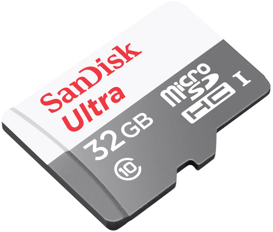 Muistikortti microSDHC SanDisk Ultra, 32Gb, Luokka 10, Sovittimella SDSQUNR-032G-GN3MA