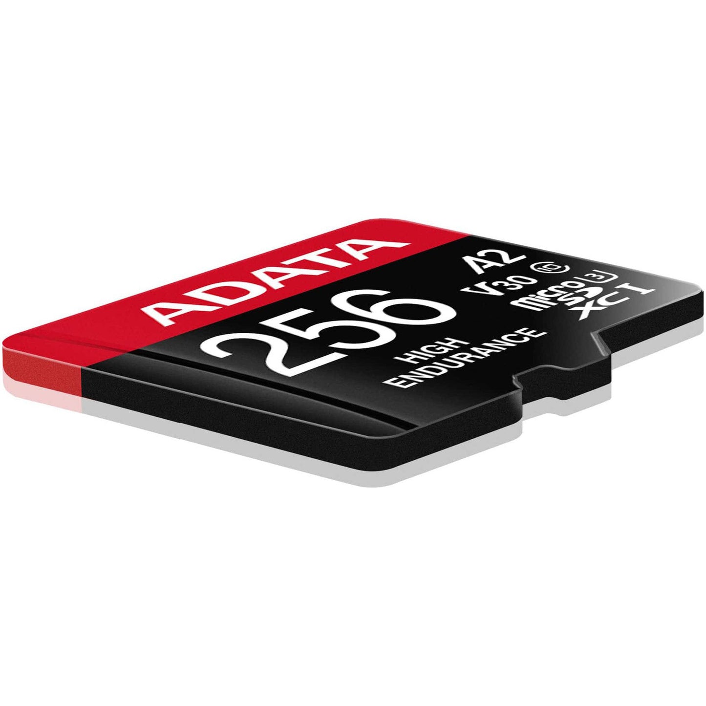 Adata High Endurance microSDXC -muistikortti, 256 Gt, Luokka 10 / UHS-1 U3, sovittimella AUSDX256GUI3V30SHA2-RA1