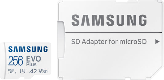 Memory Card microSDXC Samsung Evo Plus, 256Gb, Class 10 / UHS-1 U3, with Adapter MB-MC256SA/EU MB-MC256SA/EU