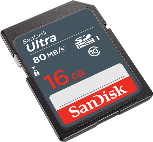 SDHC-muistikortti SanDisk Ultra, 16 Gt, Luokka 10 SDSDUNS-016G-GN3IN