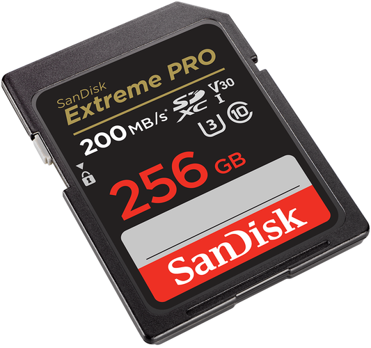 SDXC-muistikortti SanDisk Extreme Pro, 256Gt, Luokka 10 / UHS-1 U3 SDSDXXD-256G-GN4IN