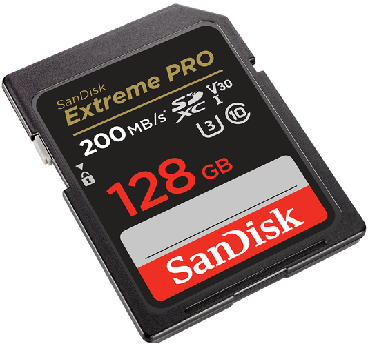 SDXC-muistikortti SanDisk Extreme Pro, 128Gt, Luokka 10 / UHS-1 U3 SDSDXXD-128G-GN4IN