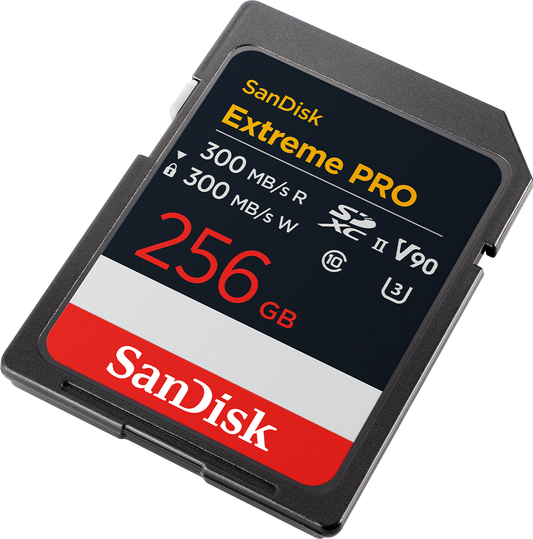 SDXC-muistikortti SanDisk Extreme Pro, 256Gt, Luokka 10 / UHS-2 U3 SDSDXDM-256G-GN4IN