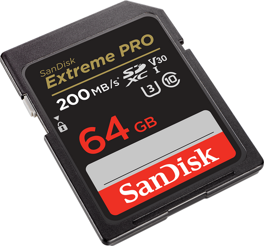 SanDisk Extreme Pro SDXC -muistikortti, 64 Gt, Luokka 10 / UHS-1 U3 SDSDXXU-064G-GN4IN