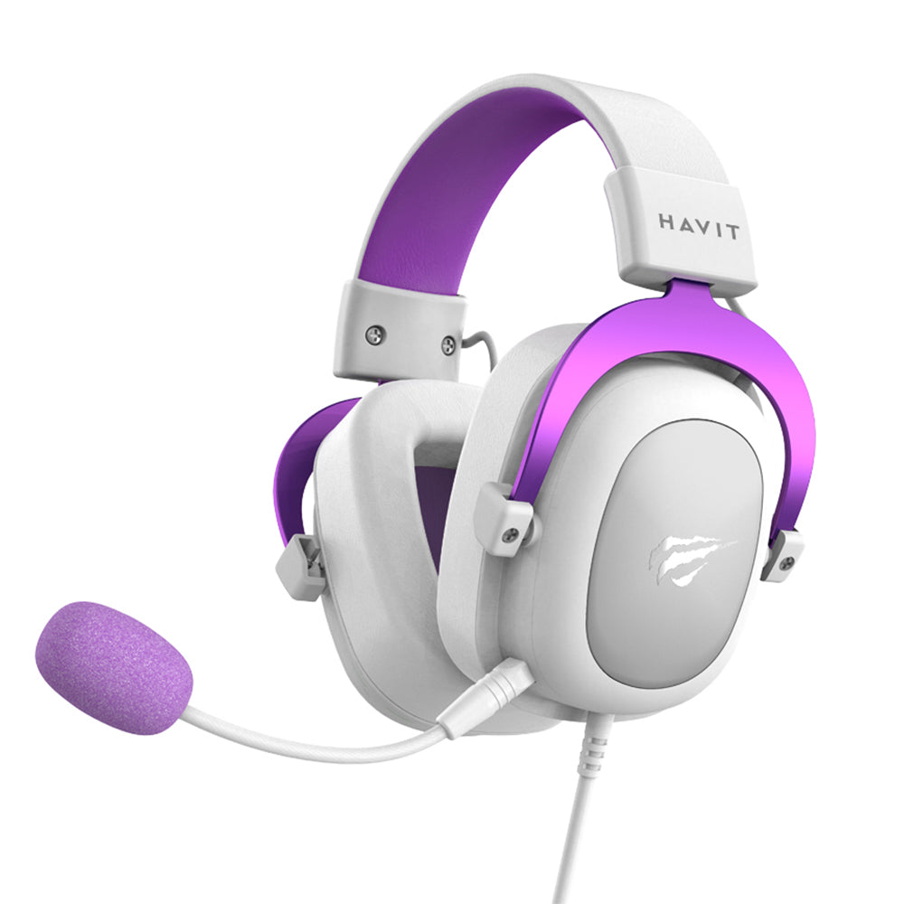 HAVIT H2002D 3.5mm pelikuulokkeet, 2m, Violetti