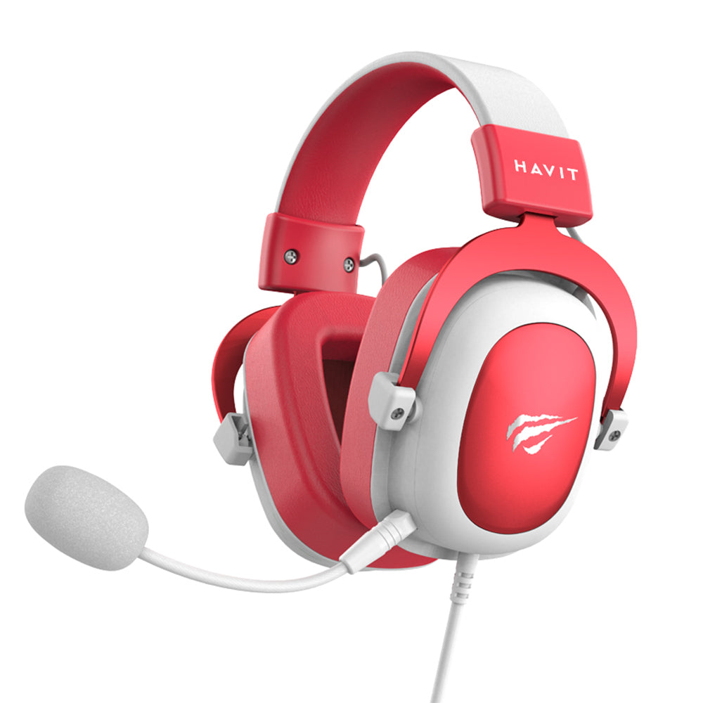 Gaming-kuulokkeet 3.5mm HAVIT H2002D, 2m, Punaiset