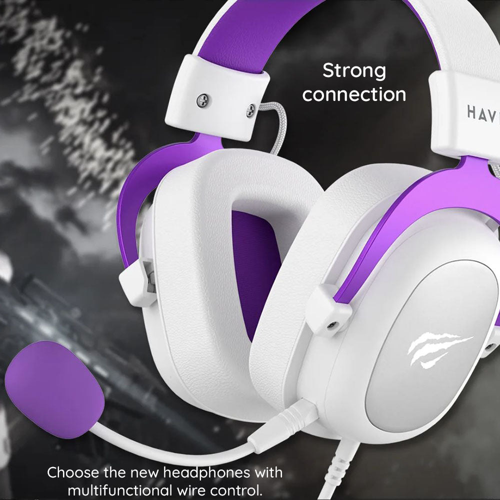 Gaming-kuulokkeet 3.5mm HAVIT H2002D, 2m, Punaiset