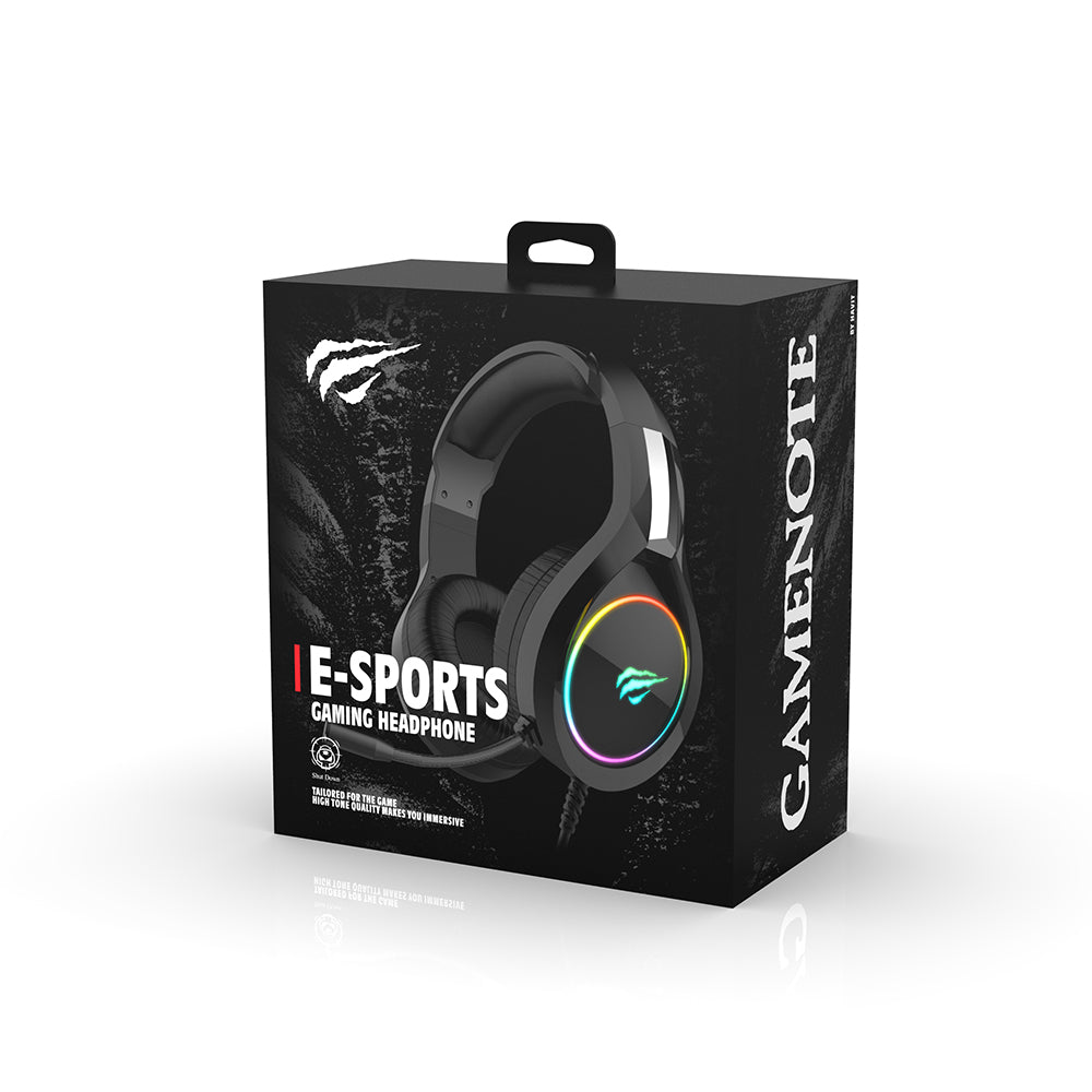 Gaming-kuulokkeet 3.5mm HAVIT H2002D, 2m, Punaiset