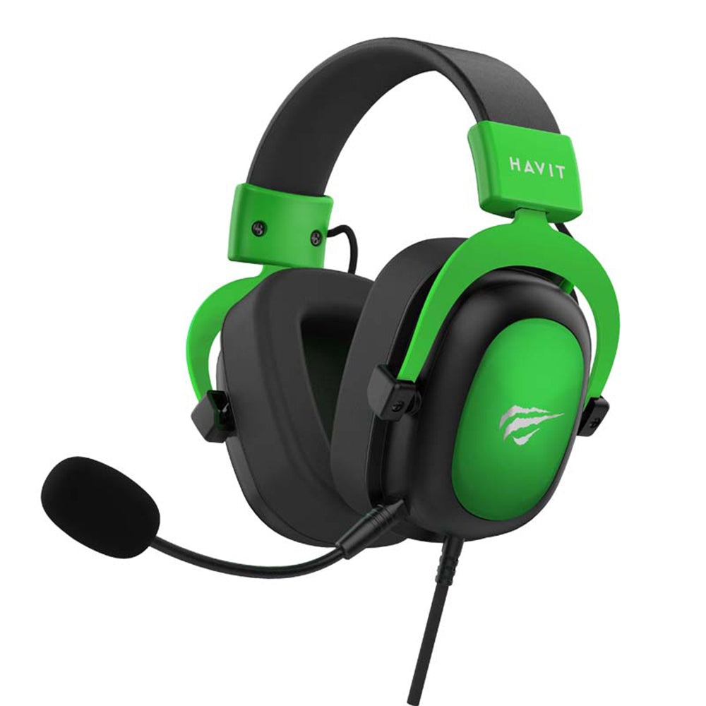 Gaming-kuulokkeet 3.5mm HAVIT H2002D, 2m, Vihreät