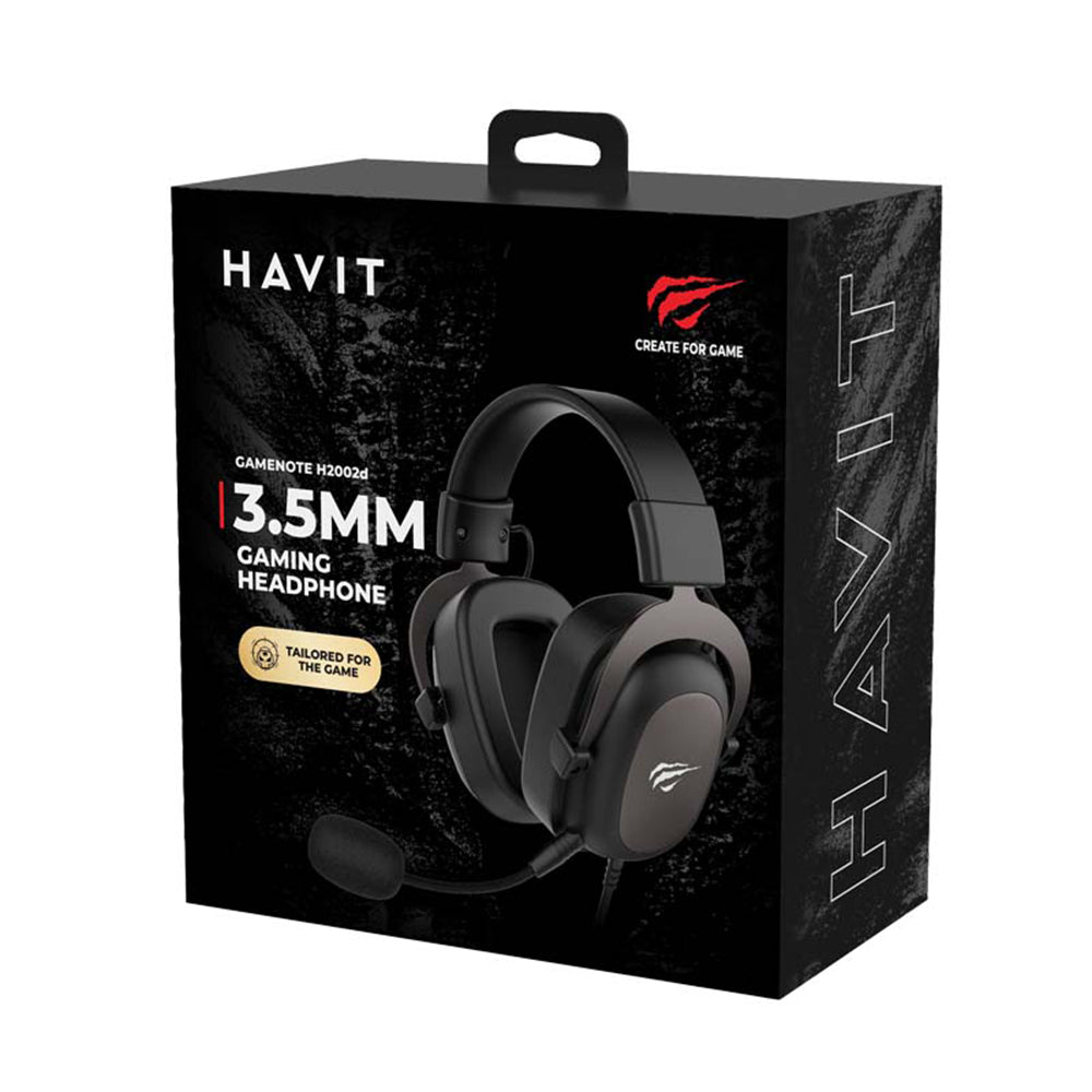 Gaming-kuulokkeet 3.5mm HAVIT H2002D, 2m, Vihreät
